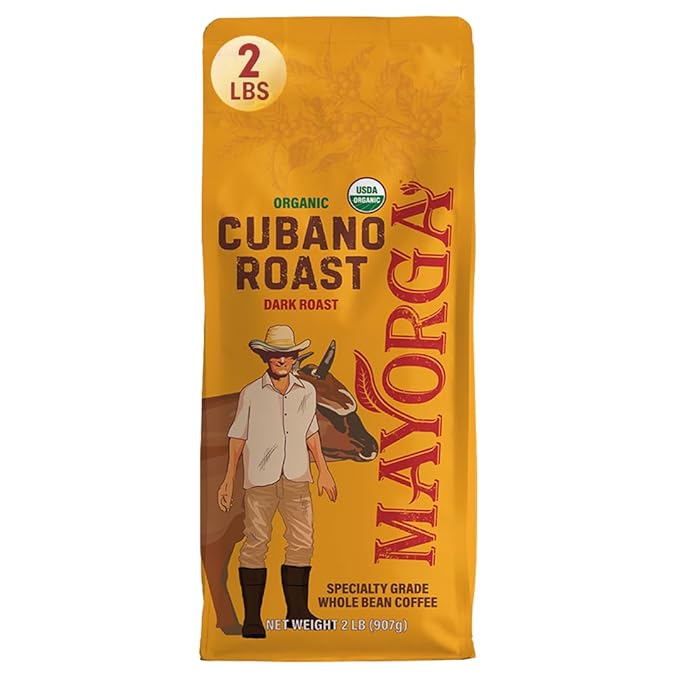 Mayorga Organic Cafe Cubano Dark Roast Coffee Beans