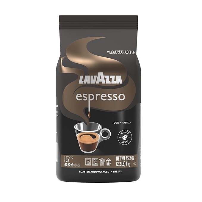 Lavazza Medium Roast Espresso Beans – 100% Arabica, 2.2 lb
