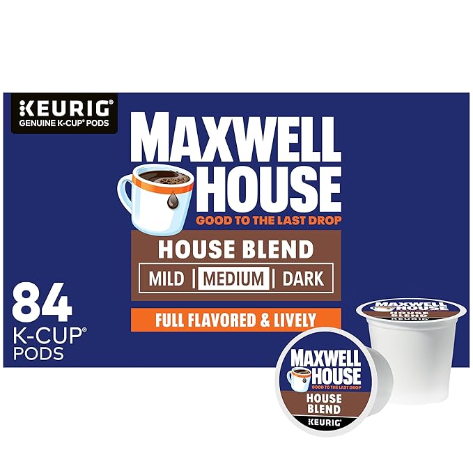 Maxwell House Medium Roast K-Cup Coffee Pods – 84 Ct
