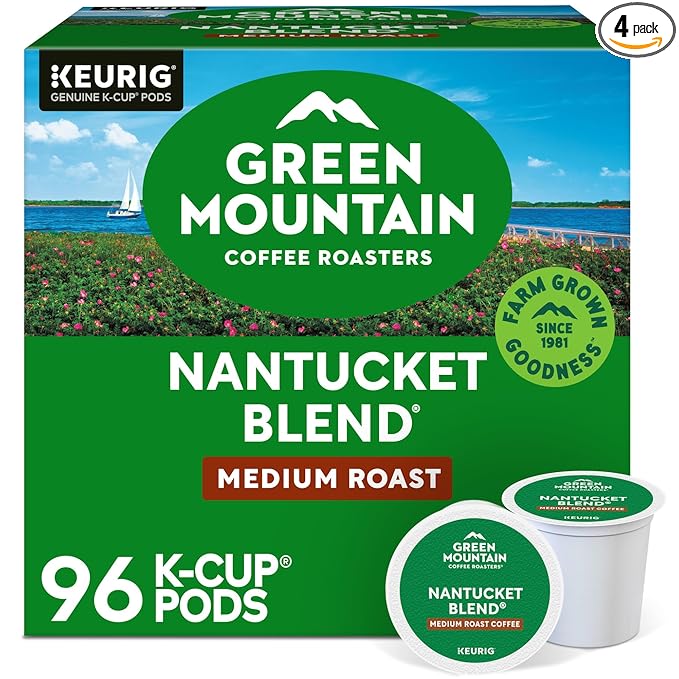 Green Mountain Nantucket Blend Medium Roast K-Cups – 96 Ct