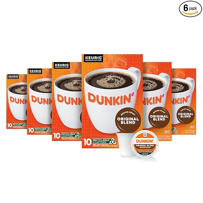 Dunkin' Original Medium Roast Coffee Pods – 60 Count