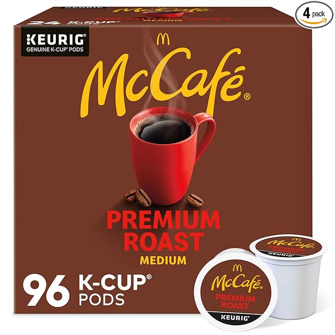 McCafe Premium Roast Medium Coffee Pods – 96 Pack