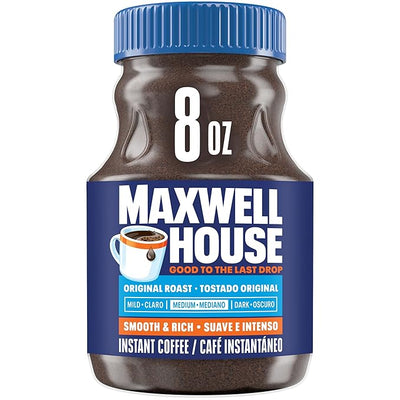 Maxwell House Original Roast Instant Coffee, 8 oz Jar